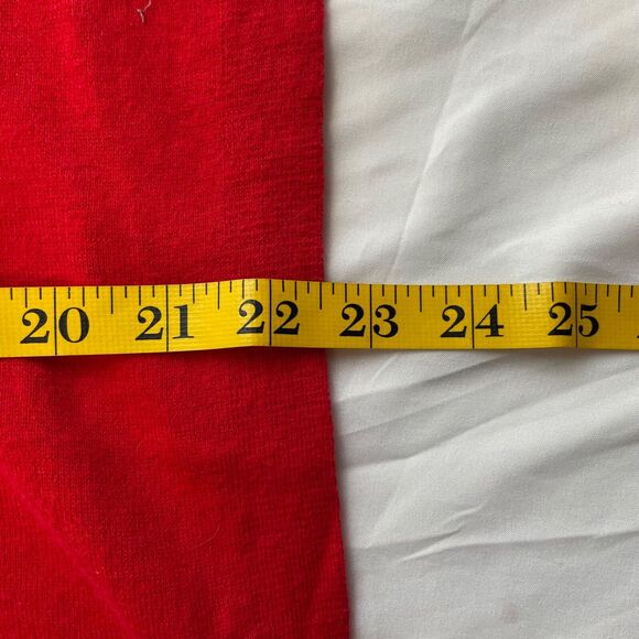 J Jill Red Short Sleeve V-Neck Knit Shirt Size Small Women’s - Picture 11 of 11